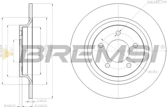 Bremsi CD7547S - Bremžu diski ps1.lv