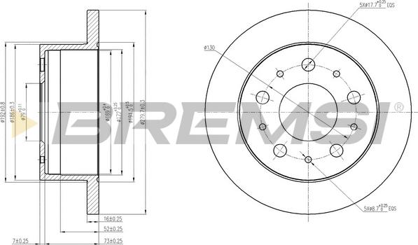 Bremsi CD7574S - Bremžu diski ps1.lv