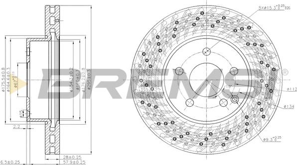 Bremsi CD7693V - Bremžu diski ps1.lv