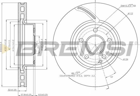 Bremsi CD7692V - Bremžu diski ps1.lv