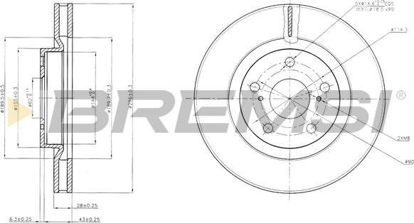 Bremsi CD7646V - Bremžu diski ps1.lv