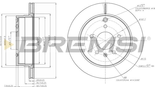 Bremsi CD7660V - Bremžu diski ps1.lv