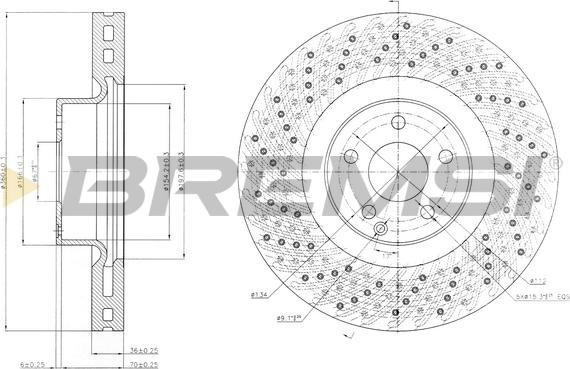 Bremsi CD7662V - Bremžu diski ps1.lv