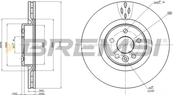 Bremsi CD7680V - Bremžu diski ps1.lv