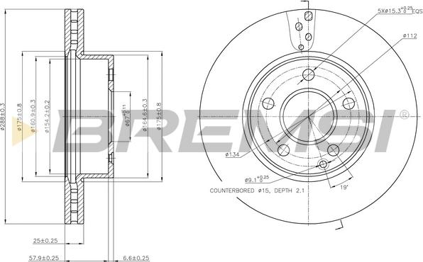 Bremsi CD7688V - Bremžu diski ps1.lv