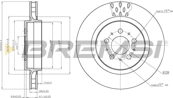 Bremsi CD7683V - Bremžu diski ps1.lv