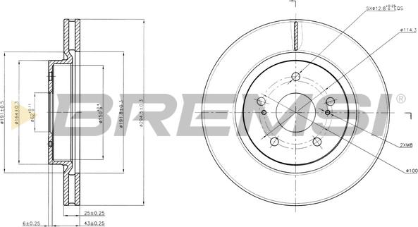 Bremsi CD7635V - Bremžu diski ps1.lv