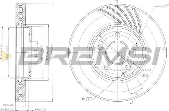 Bremsi CD7638V - Bremžu diski ps1.lv