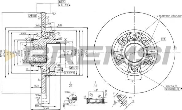 Bremsi CD7623S - Bremžu diski ps1.lv