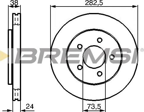 Bremsi CD7059V - Bremžu diski ps1.lv