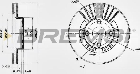 Bremsi CD7105V - Bremžu diski ps1.lv