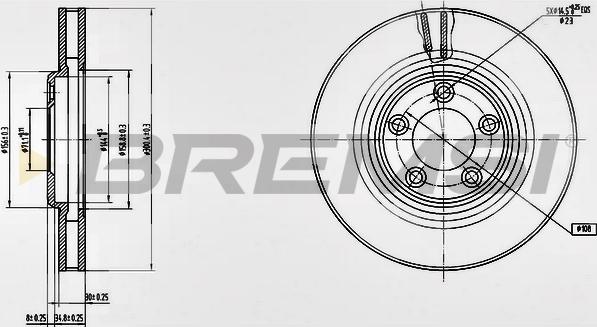 Bremsi CD7107V - Bremžu diski ps1.lv