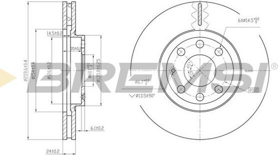 Bremsi CD7131V - Bremžu diski ps1.lv