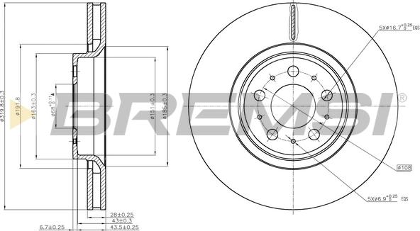 Bremsi CD7898V - Bremžu diski ps1.lv