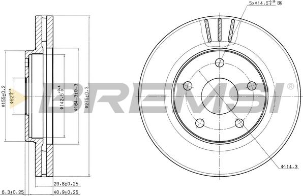 Bremsi CD7859V - Bremžu diski ps1.lv