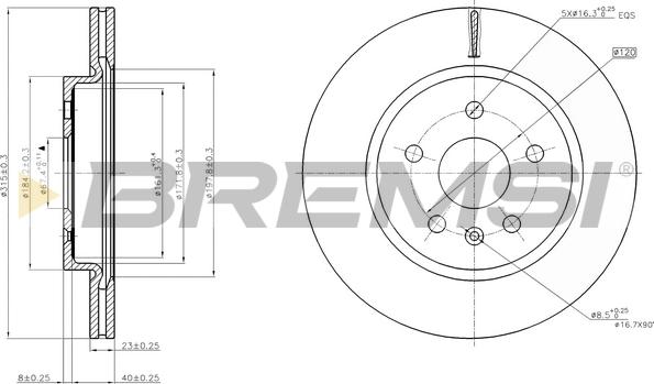 Bremsi CD7805V - Bremžu diski ps1.lv