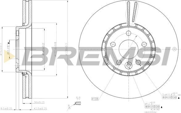 Bremsi CD7801V - Bremžu diski ps1.lv