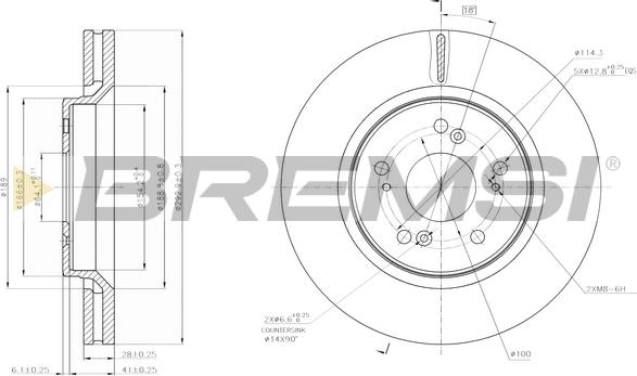 Bremsi CD7820V - Bremžu diski ps1.lv