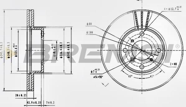 Bremsi CD7396V - Bremžu diski ps1.lv