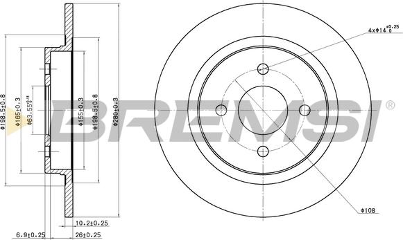 Bremsi CD7367S - Bremžu diski ps1.lv