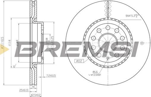 Bremsi CD7305V - Bremžu diski ps1.lv