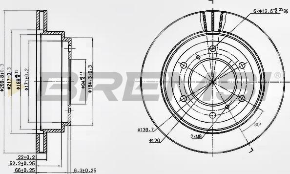 Bremsi CD7385V - Bremžu diski ps1.lv