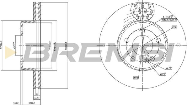 Bremsi CD7330V - Bremžu diski ps1.lv