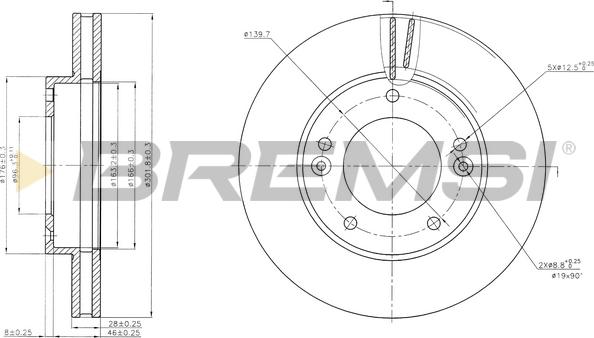 Bremsi CD7290V - Bremžu diski ps1.lv