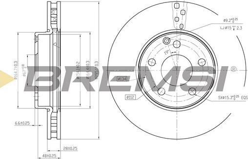 Bremsi CD7252V - Bremžu diski ps1.lv