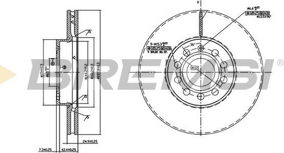 Bremsi CD7218V - Bremžu diski ps1.lv