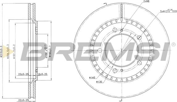 Bremsi CD7282V - Bremžu diski ps1.lv