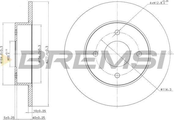 Bremsi CD7235S - Bremžu diski ps1.lv