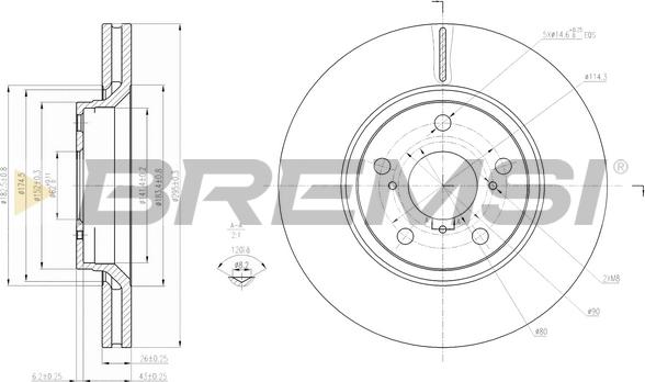 Bremsi CD7756V - Bremžu diski ps1.lv