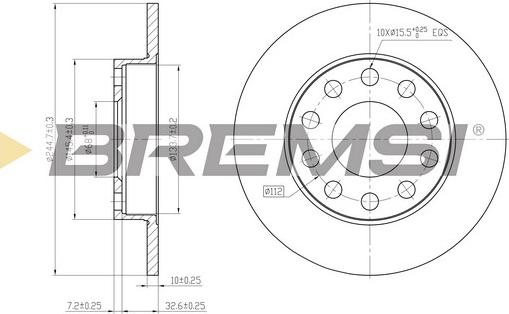 Bremsi CD7709S - Bremžu diski ps1.lv