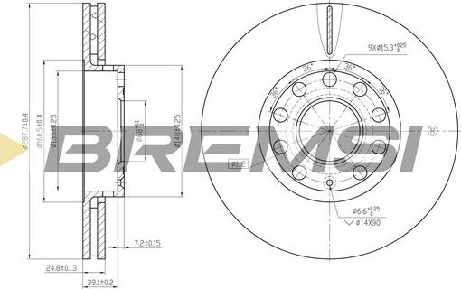 Bremsi CD7706V - Bremžu diski ps1.lv