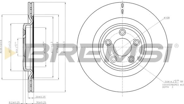 Bremsi CD7703V - Bremžu diski ps1.lv