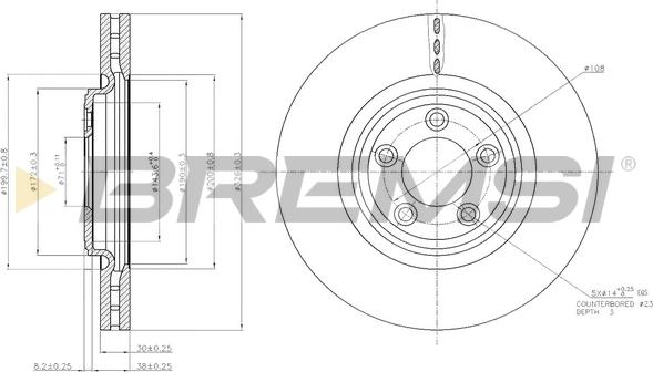 Bremsi CD7702V - Bremžu diski ps1.lv