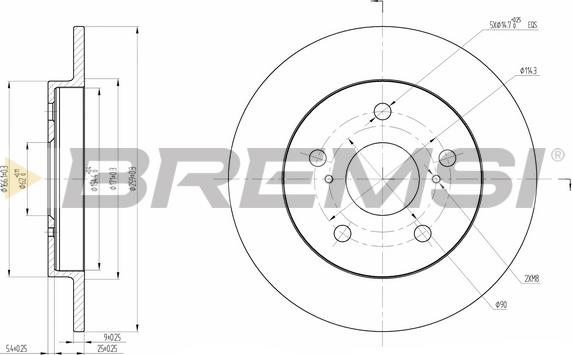 Bremsi CD7788S - Bremžu diski ps1.lv