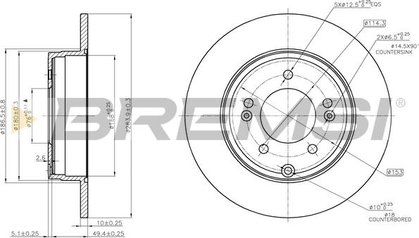 Bremsi CD7787S - Bremžu diski ps1.lv