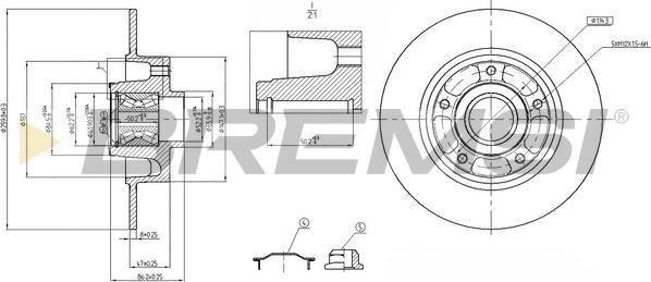 Bremsi CD7732S - Bremžu diski ps1.lv