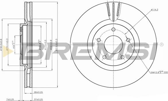 Bremsi CD7724V - Bremžu diski ps1.lv