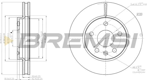 Bremsi CD7721V - Bremžu diski ps1.lv