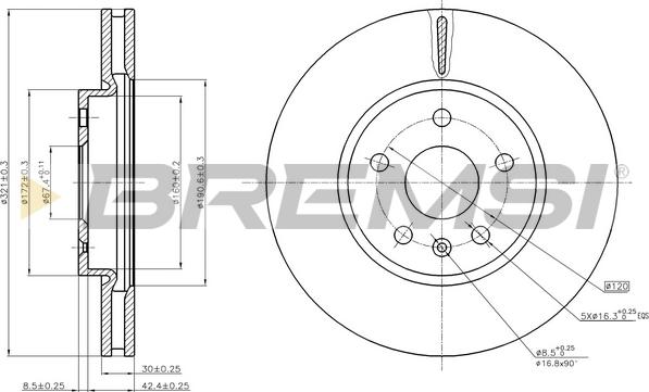 Bremsi CD7722V - Bremžu diski ps1.lv