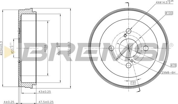 Bremsi CR5338 - Bremžu trumulis ps1.lv