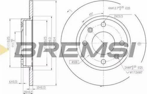 Bremsi DBA059S - Bremžu diski ps1.lv