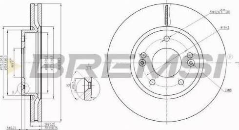 Bremsi DBB619V - Bremžu diski ps1.lv