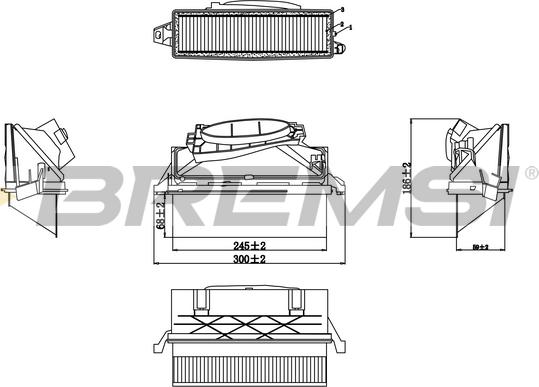 Bremsi FA0647 - Gaisa filtrs ps1.lv