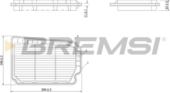Bremsi FA1620 - Gaisa filtrs ps1.lv