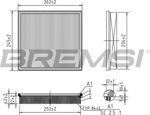 Bremsi FA1049 - Gaisa filtrs ps1.lv