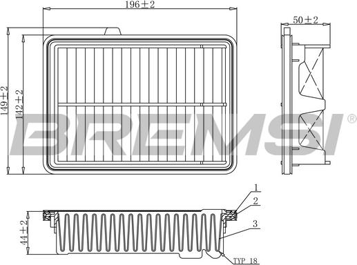 Bremsi FA1079 - Gaisa filtrs ps1.lv